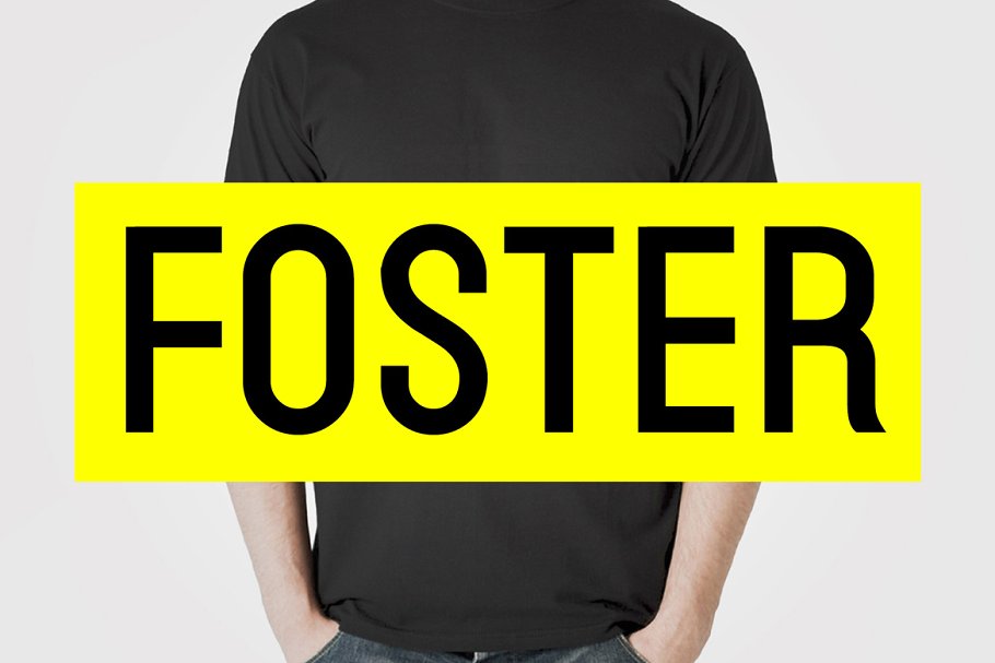 Пример шрифта Foster
